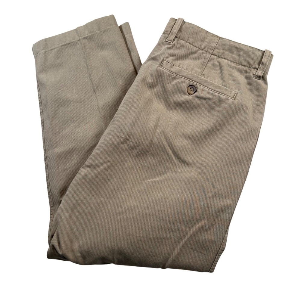 Carbon2Cobalt Pants Men 36 Tan Bedford Cord‎ Straight Leg Cotton Utility Chino